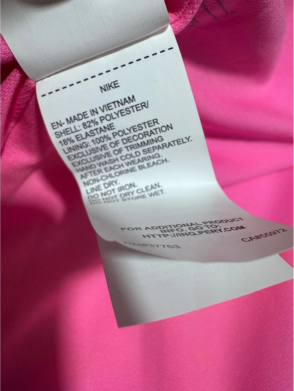 Nike Girls One Piece Swimsuit Size L Pink Tie Dye NESSG722 NWT $48